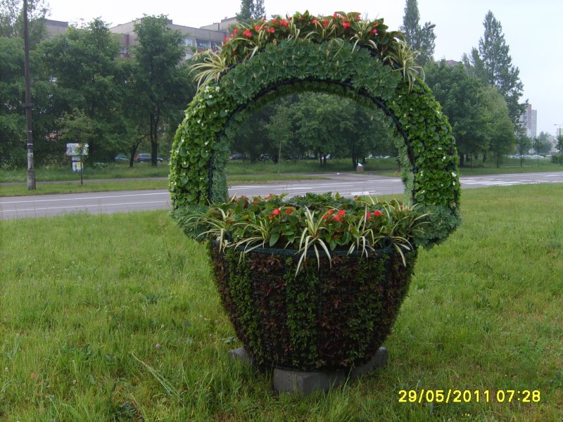 kosz kwiatowy 2