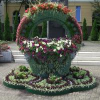 kosz kwiatowy z serwetą 13