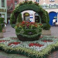 kosz kwiatowy z serwetą 14