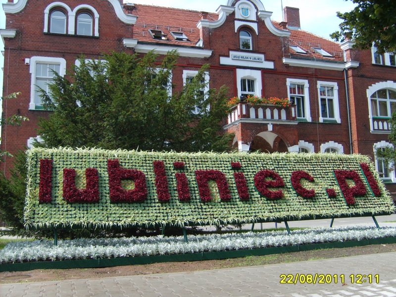 napis kwiatowy - lubliniec 1