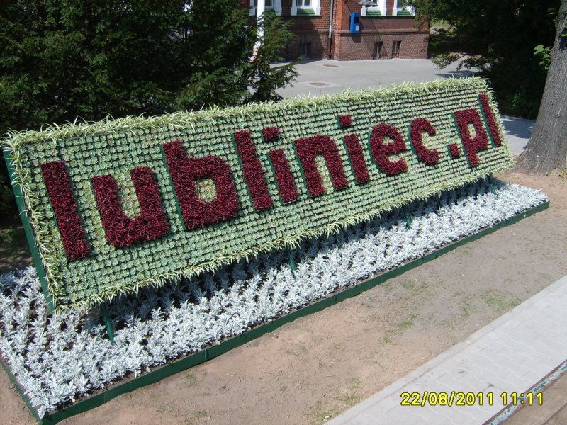 napis kwiatowy - lubliniec 2